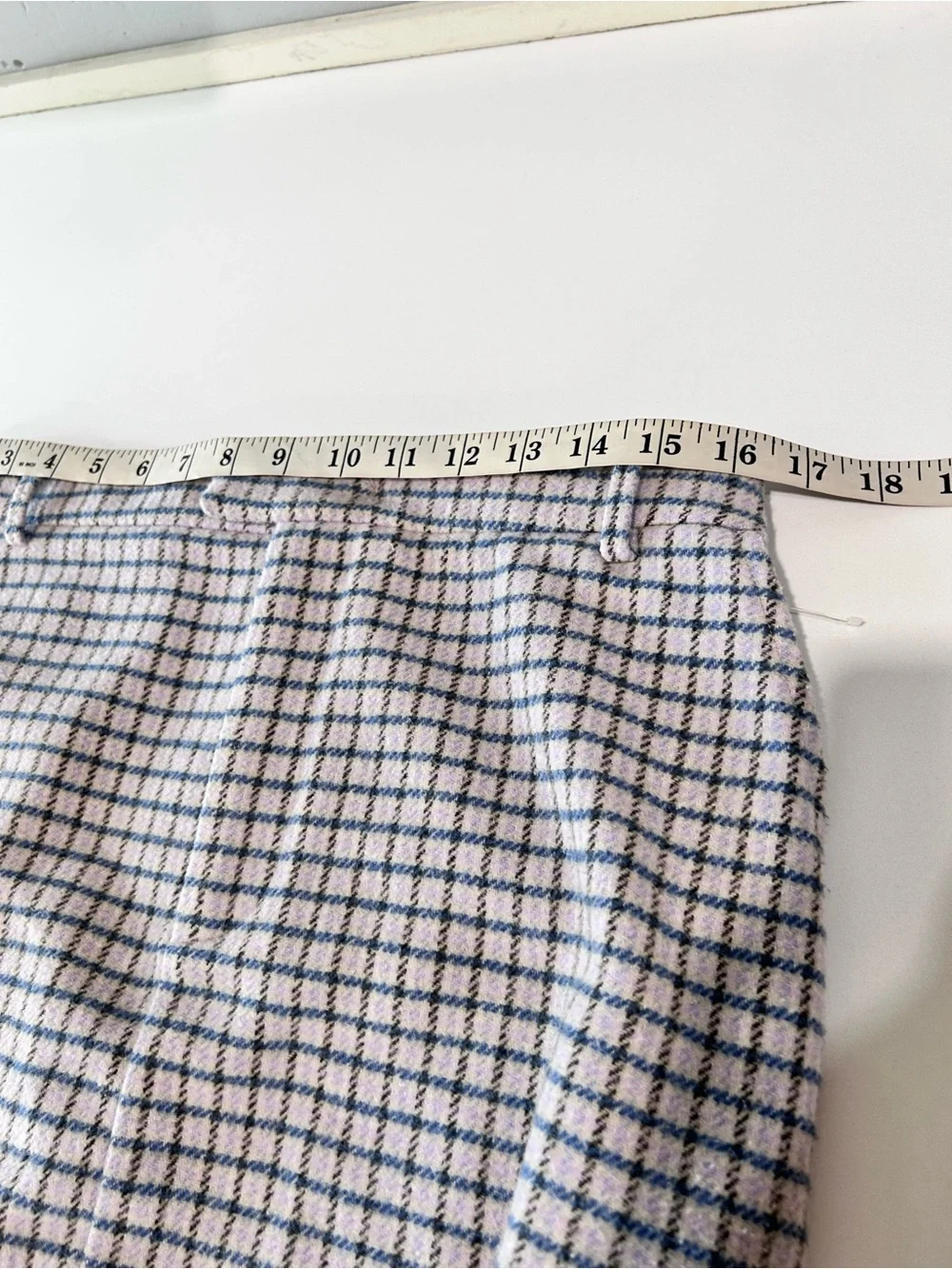 Rails Blue and Cream Checked Mini Skirt - Picture 11 of 16